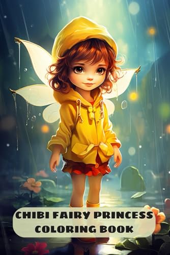 Chibi Fairy Princess Coloring Book Funny: Adorable Fairies Coloring Pages with Whimsical Little Fairytale Princesses Miniature Illustrations von Independently published